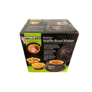 Presto Belgian Waffle Bowl Maker NEW! SKU 2176